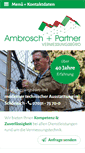 Mobile Screenshot of ambrosch-partner.de